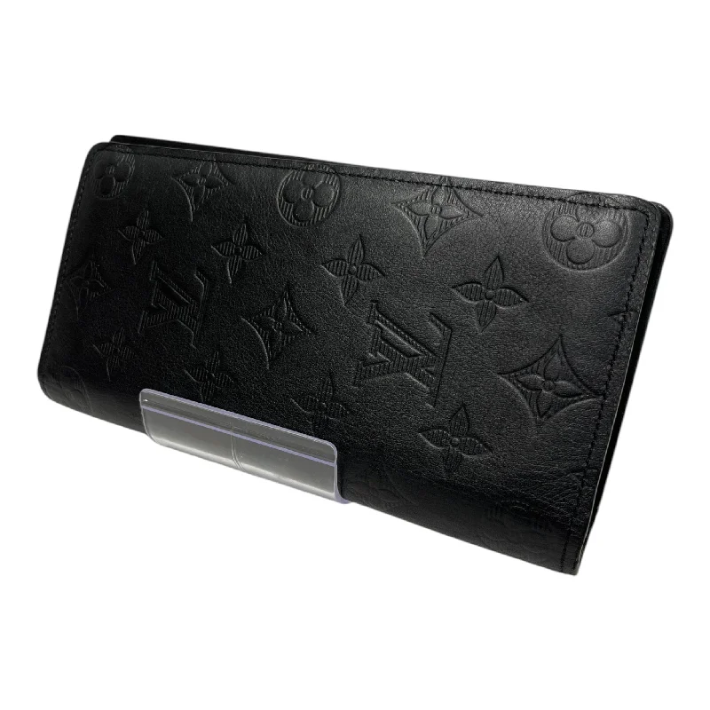 LOUIS VUITTON/Long Wallet/Monogram/Leather/BLK/CALFSKIN BRAZZA WALLET Hip Men's Urban