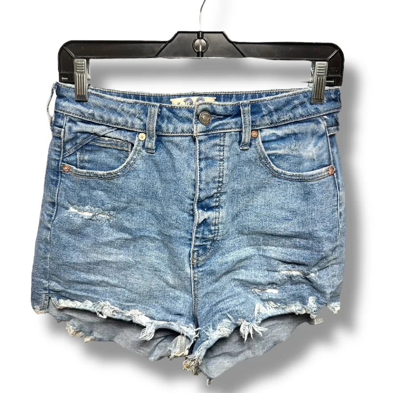 High Rise CRVY Denim Shorts By We The Free In Blue Denim, Size: 8 Edgy Men's Punk
