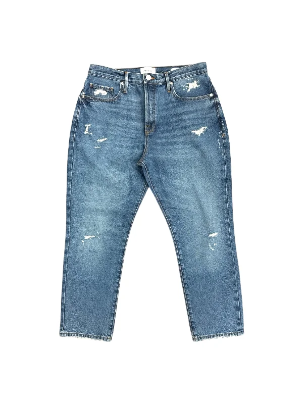 Blue Denim Jeans Designer Frame, Size 10 Masculine Men's 