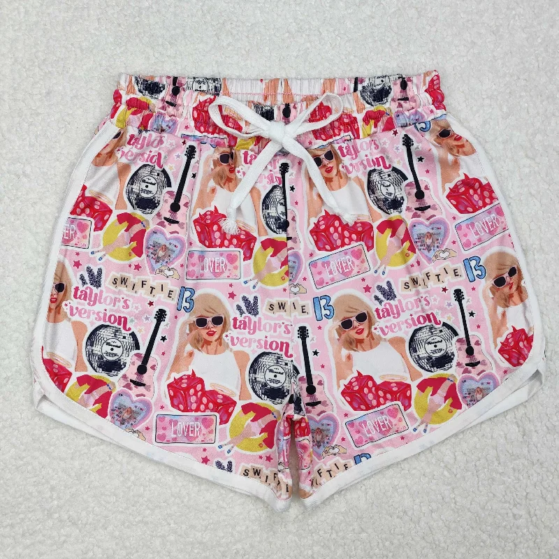 SS0420 Adult women's Taylor Swift Pink Shorts Girl summer boutique outfit RTS 202501