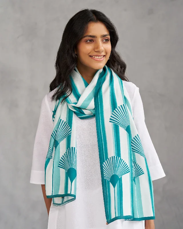 Tranquil Scarf - Teal & White TSSxNB Tough Men's Military