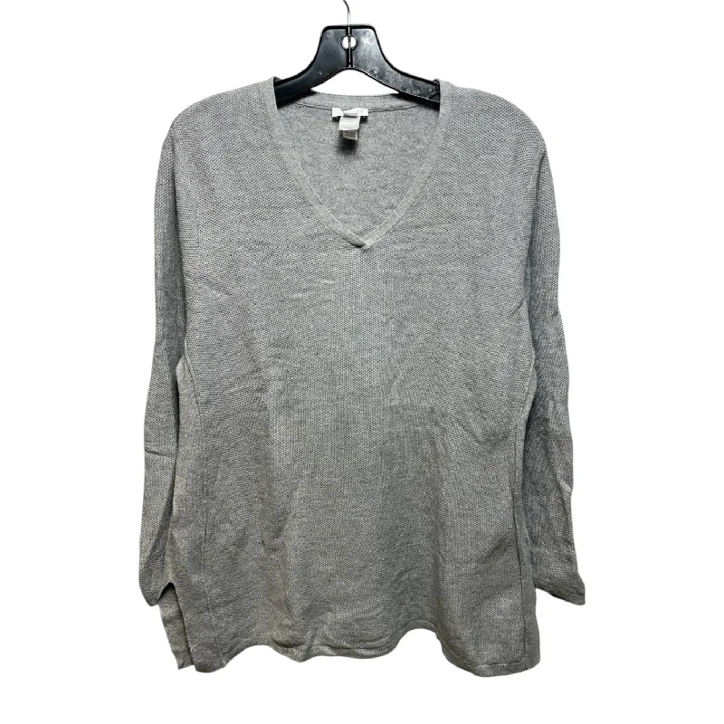 Sweater By J. Jill In Grey, Size: Lp Earthy Men's Hemp