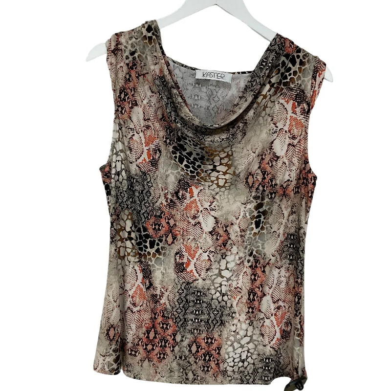 Top Sleeveless By Kasper  Size: L Bold Men's Animal
