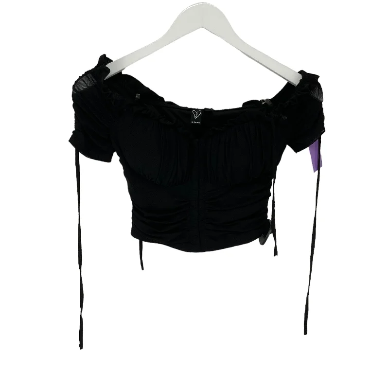 Black Top Short Sleeve Windsor, Size S Relaxed Men's Australian 