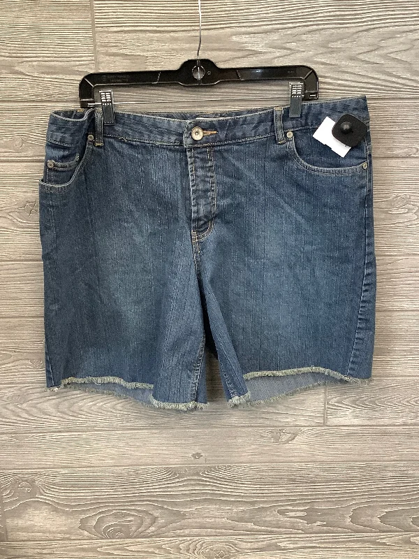 Shorts By Faded Glory In Blue Denim, Size: 18w Dapper Men's 1920S