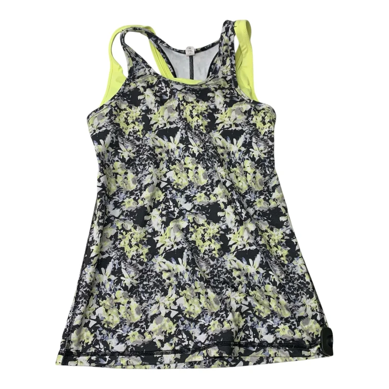 Athletic Tank Top By Lululemon In Black & Yellow, Size: S Cool Men's Skate