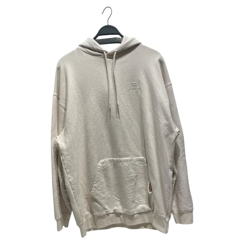BALENCIAGA/Hoodie/S/Cotton/CRM/B Logo Cclassic Men's Tweed