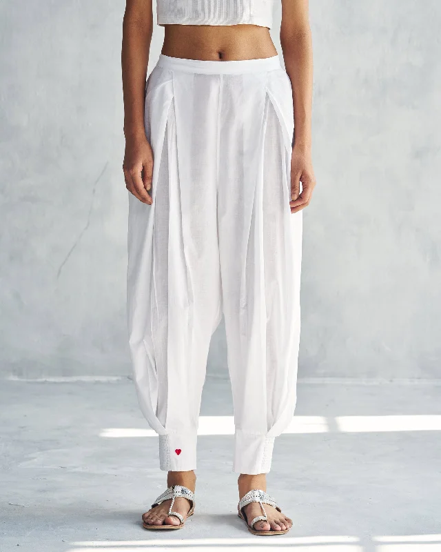 Puff Pants - White Bold Men's Animal