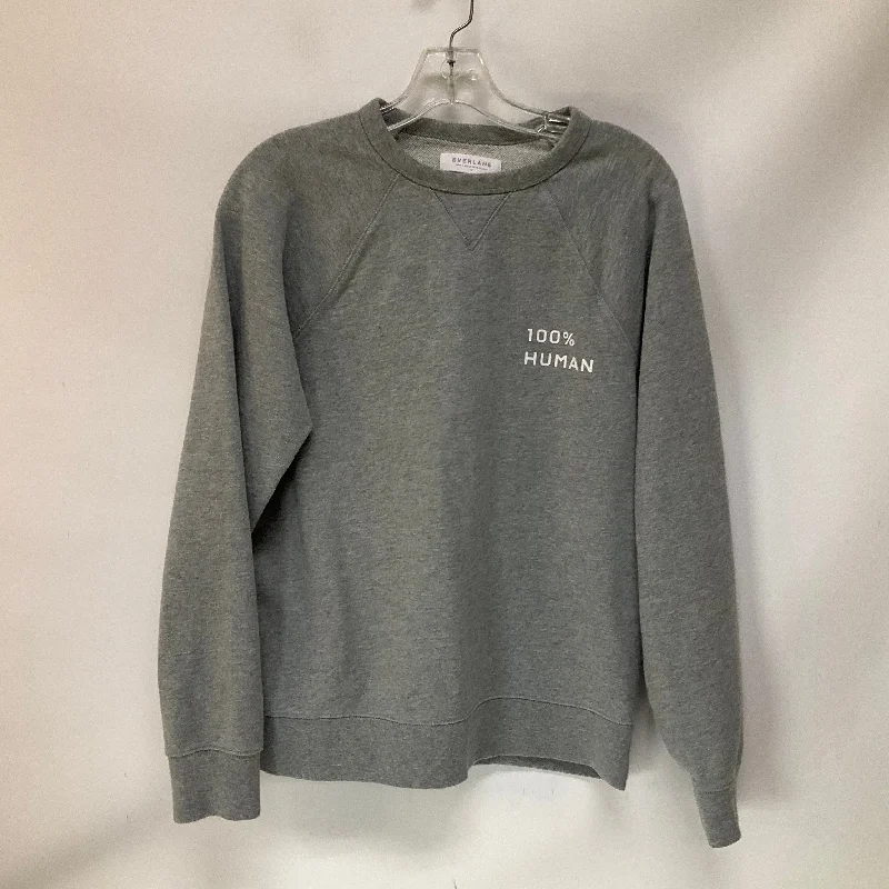 Sweatshirt Crewneck By Everlane In Grey, Size: M