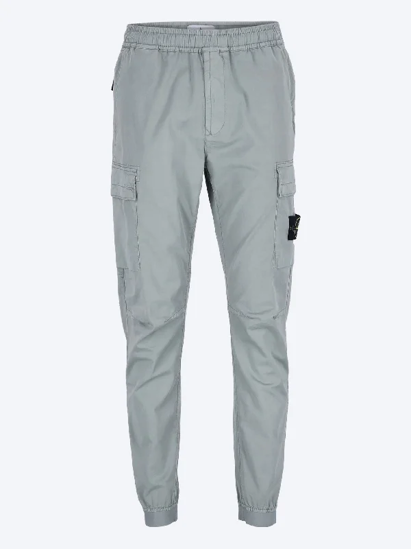 Cotton twill stretch pants