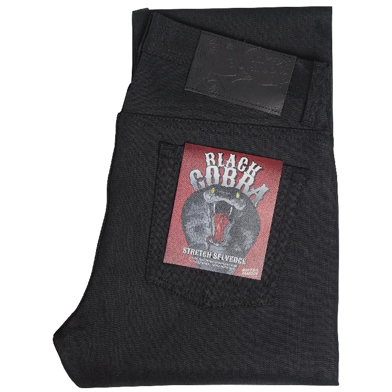 Weird Guy - Black Cobra Stretch Selvedge Artistic Men's Avant