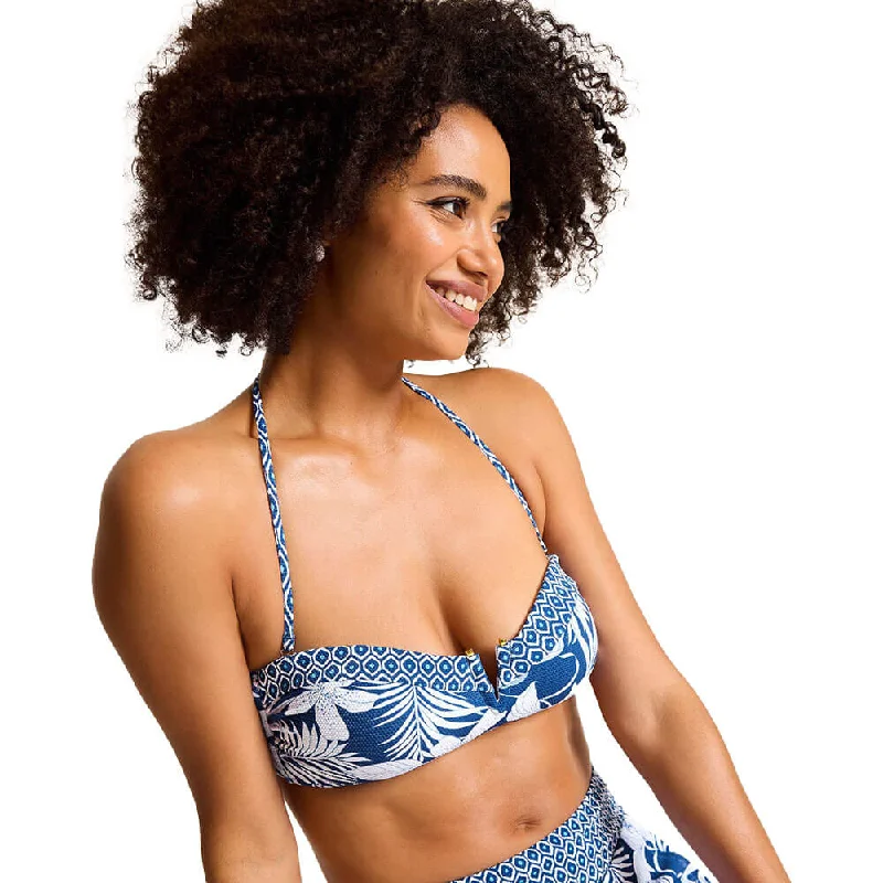 Tommy Bahama Womens Island Cays Blooms Bandeau Top - Indigo Tide * Cclassic Men's Tweed