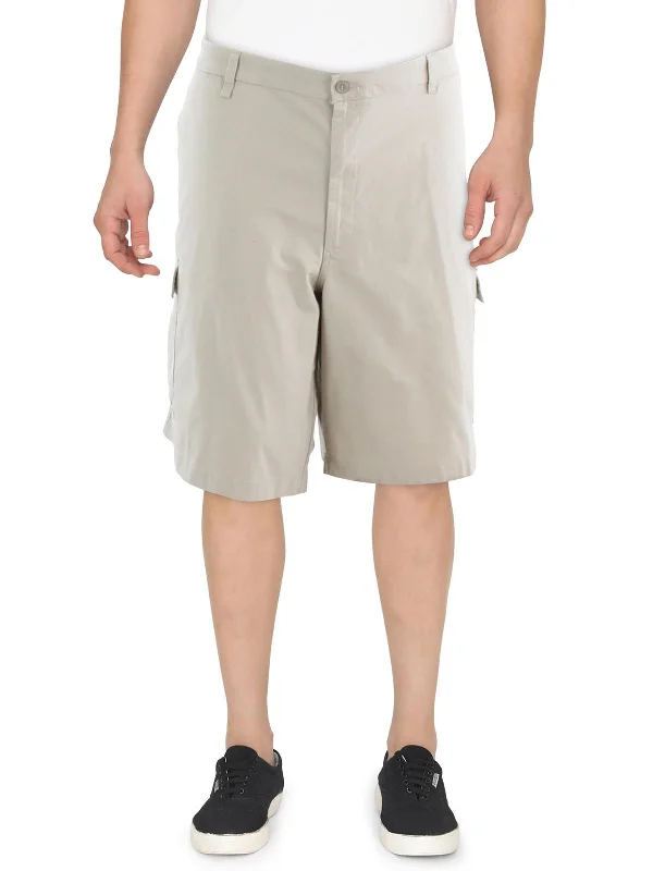 Big & Tall Mens Utility Cotton Cargo Shorts Relaxed Men's Beach
