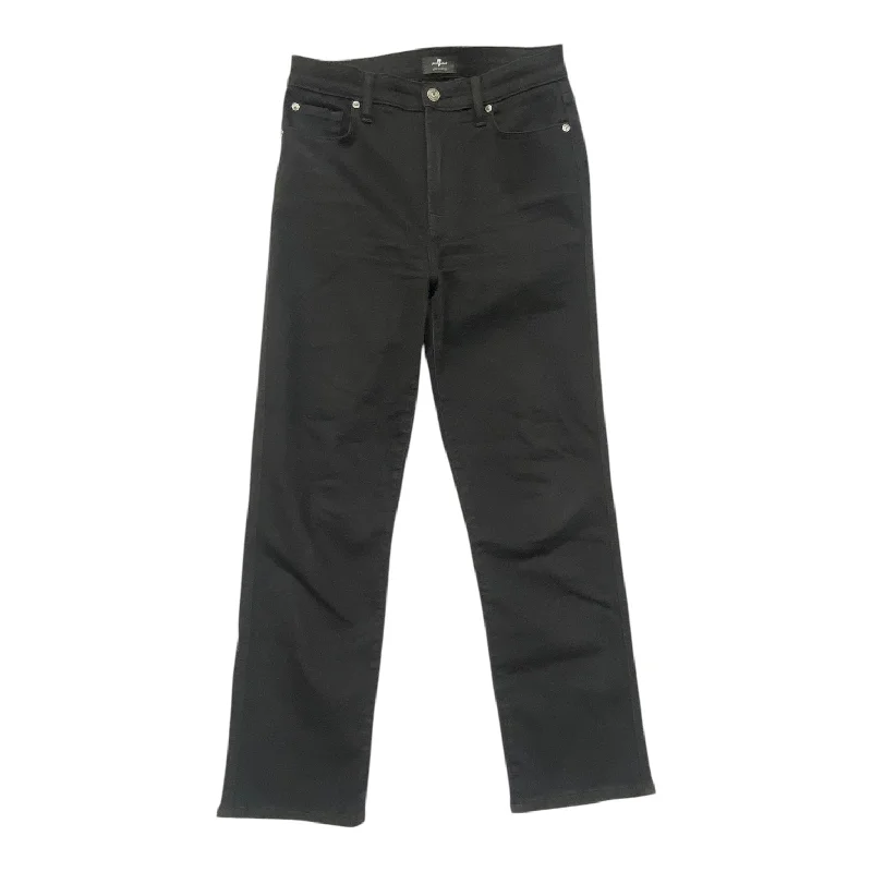 Jeans Straight By 7 For All Mankind In Black, Size:6 Relaxed Men's Beach