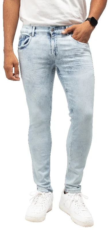 CULTURA Mens Skinny Fit Basic Casual Stretch Washed Denim Jeans Relaxed Men's Australian 