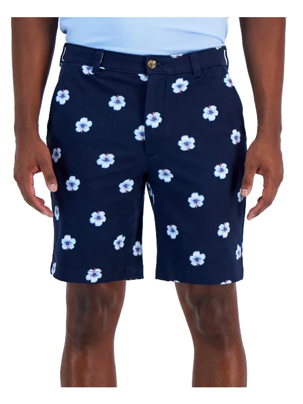 Mens Classic Fit Flat Front Bermuda Shorts Stylish Men's Neon