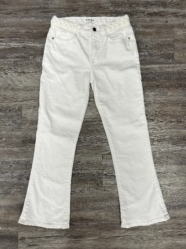 White Jeans Designer Frame, Size 0 Sophisticated Men's French
