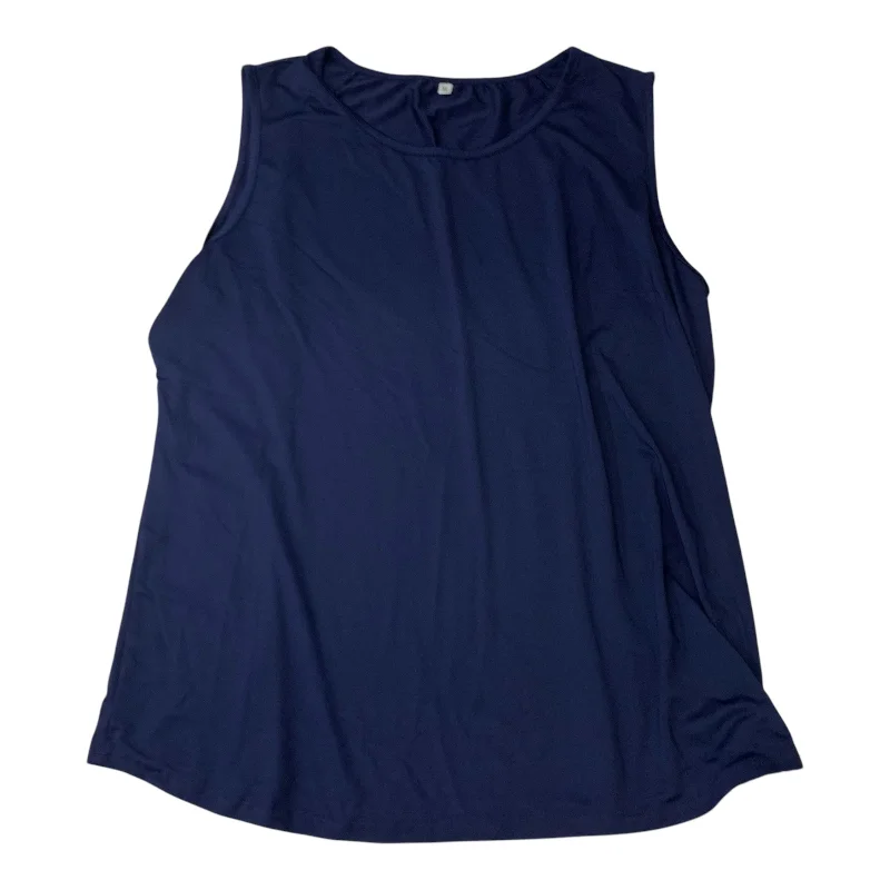 Athletic Tank Top By Clothes Mentor In Navy, Size: Xl Gym
