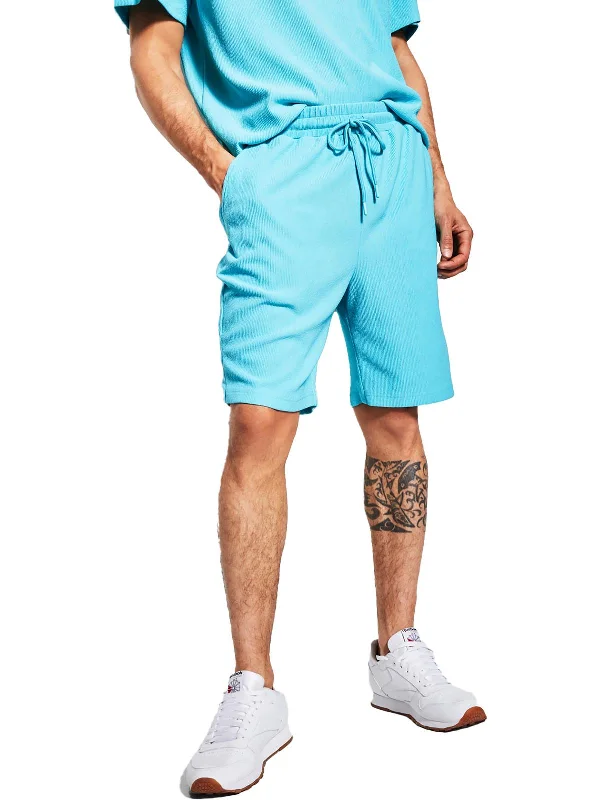 Mens Relaxed Fit 8 1/2" Inseam Casual Shorts Streetwear Style