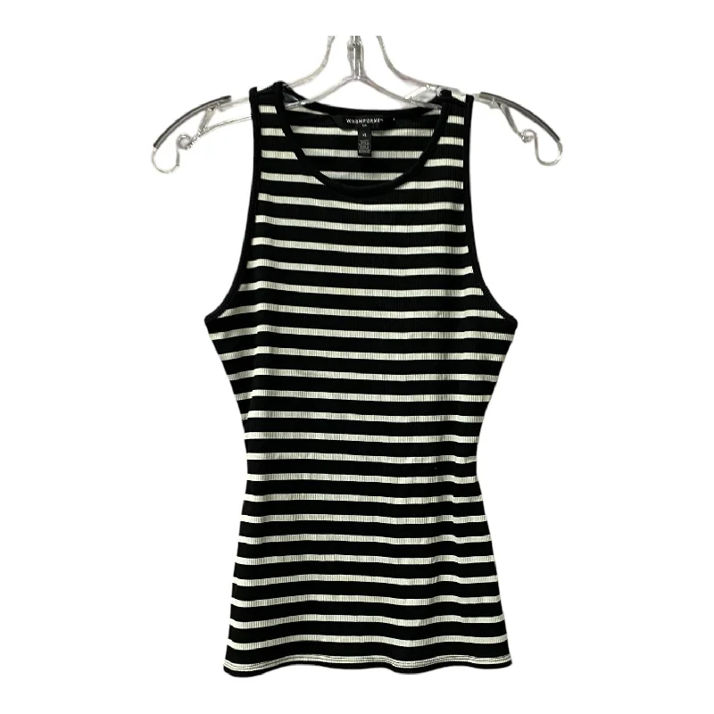 Top Sleeveless By Cme In Black & White, Size:M Dapper Men's 1920S