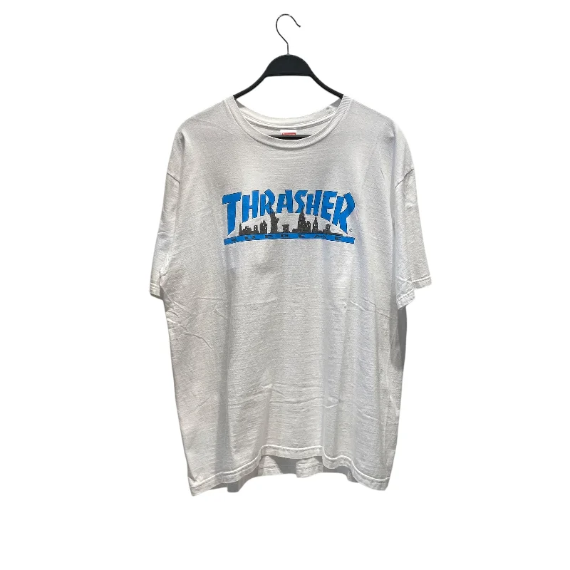 Supreme/THRASHER/T-Shirt/XL/Cotton/WHT/Graphic/skyline Athletic Men's High