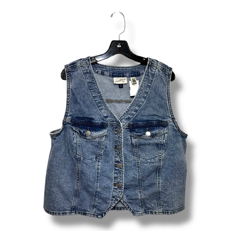 Vest Other By Universal Thread In Blue Denim, Size: Xxl Vacation