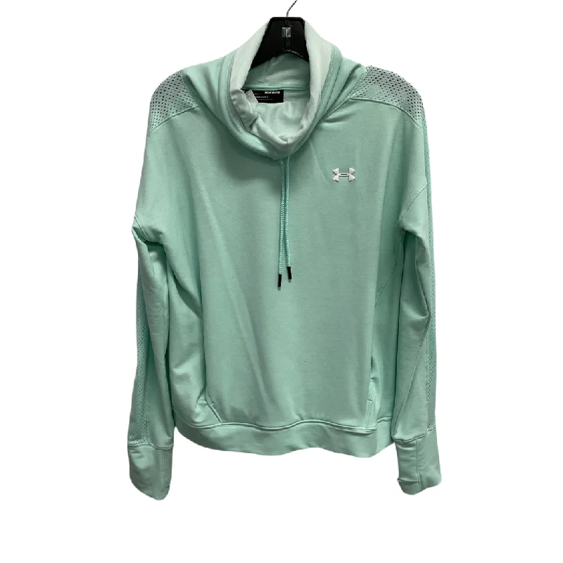 Athletic Sweatshirt Collar By Under Armour In Aqua, Size: M