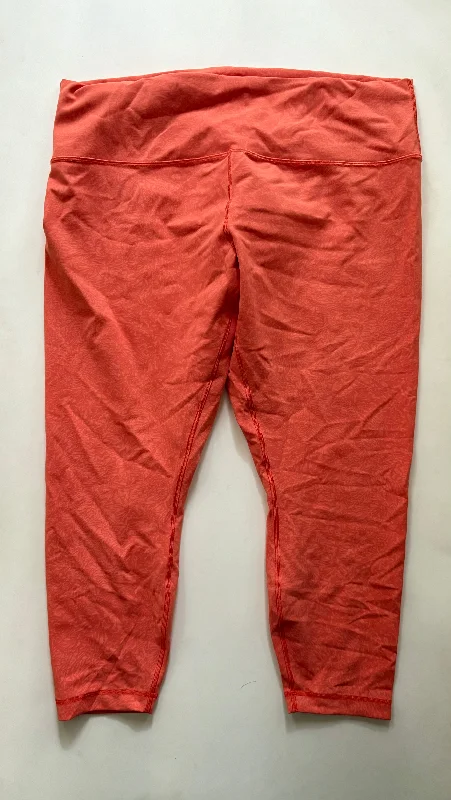 Athletic Leggings By Lululemon, Size: 1x Laid