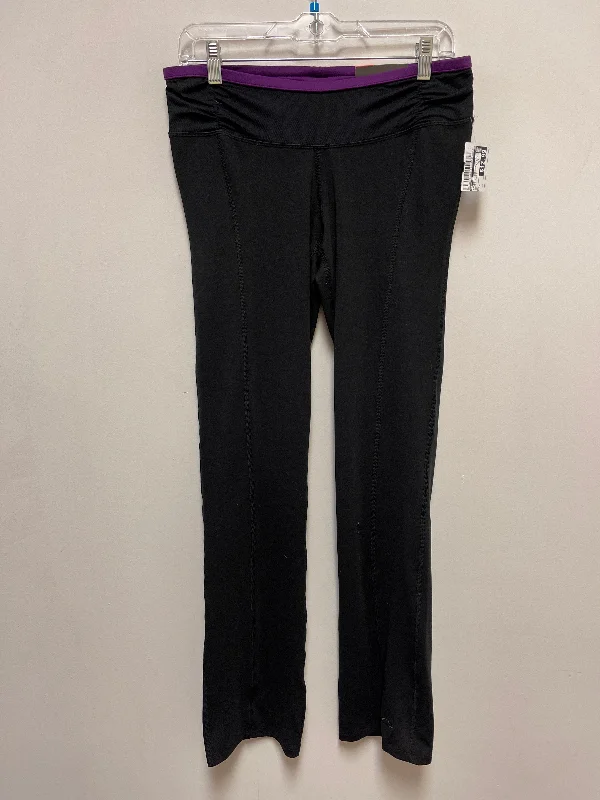Athletic Leggings By Champion In Black & Purple, Size: M Vintage Men's 1970S Disco