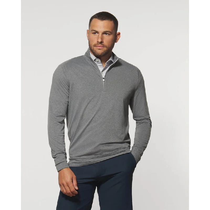 Johnnie-O Flex Pullover Sweater - Charcoal Vintage Men's 1970S Disco