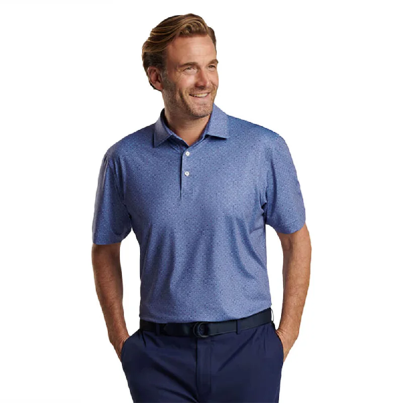 Peter Millar Pina Skullada Performance Jersey Polo Shirt - Velvet Plum Hip Men's Urban