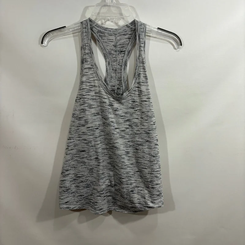 Athletic Tank Top By Lululemon In Grey, Size: 8 Laid
