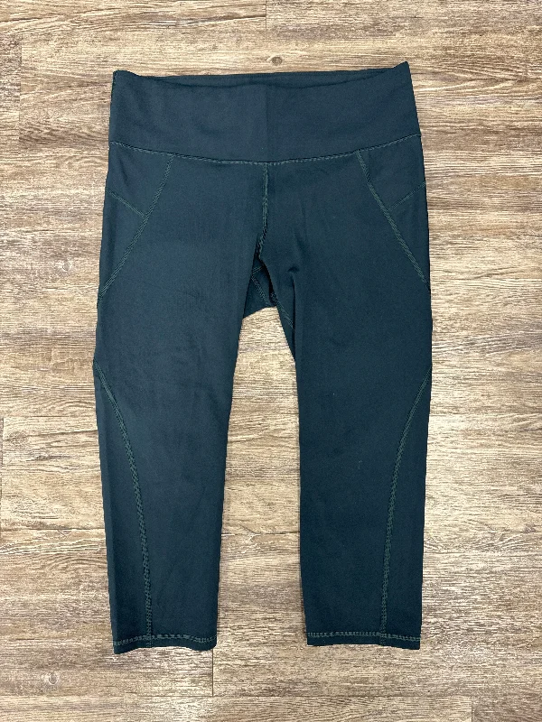 Athletic Leggings Capris By Athleta In Teal, Size: L Polished Men's Satin
