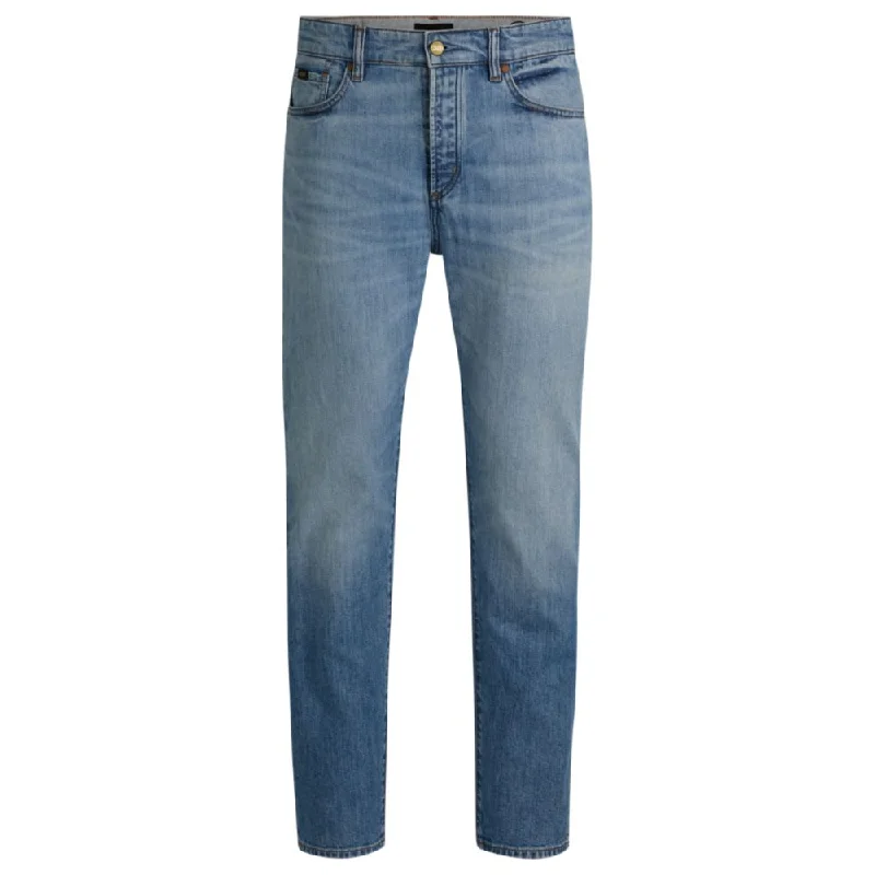 Classic-fit jeans in blue comfort-stretch denim Street