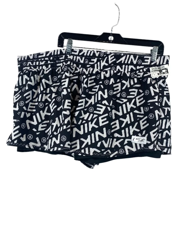 Athletic Shorts By Nike In Black & White, Size: 2x Bohemian Men's Free