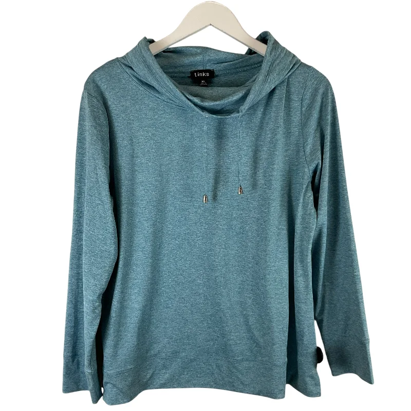 Sweatshirt Hoodie By Cme In Blue, Size: M