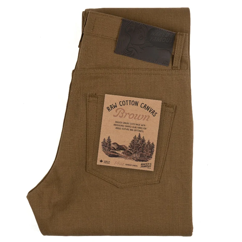 Easy Guy - Raw Cotton Canvas - Brown Stylish Men's Neon