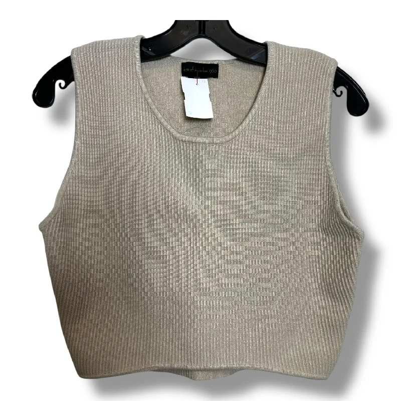 Top Sleeveless By House Of Harlow In Cream, Size: Xl Casual Men's Japanese 
