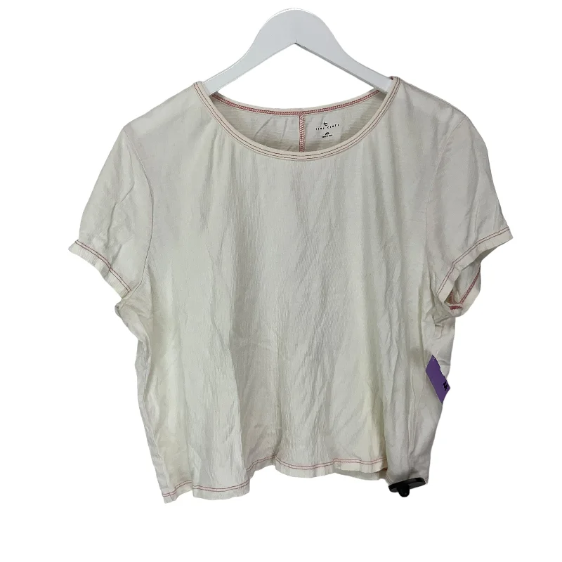 Cream Top Short Sleeve True Craft, Size Xl Confident Men's High