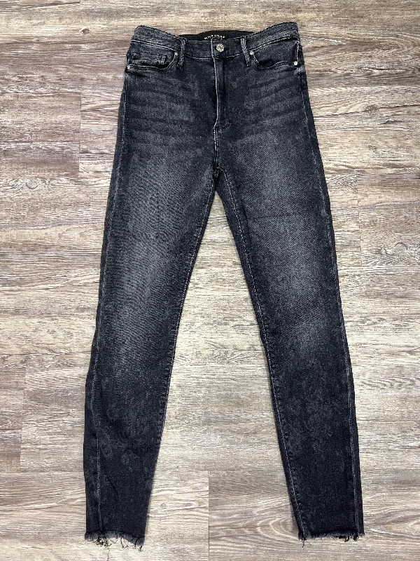 Black Jeans Designer Black Orchid, Size 6 British Gentleman Style
