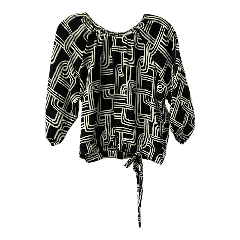 Top Ls By Nine West In Black & White, Size:L Stylish Men's Neon