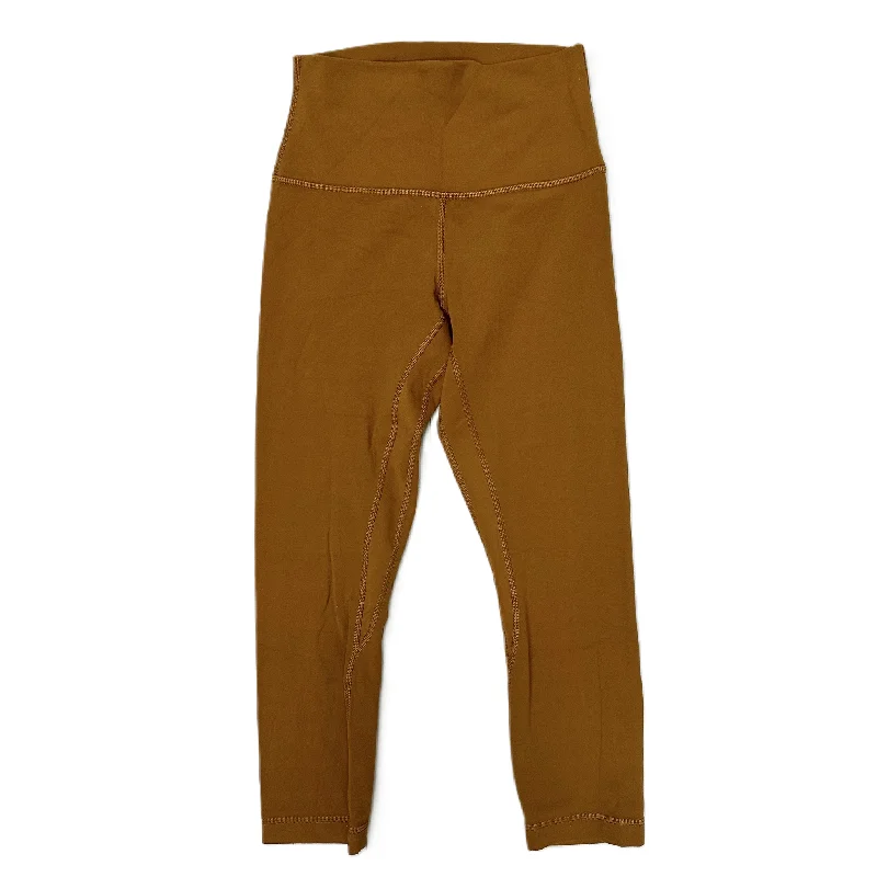 Athletic Leggings Capris By Lululemon In Tan, Size: S Hip Men's Urban
