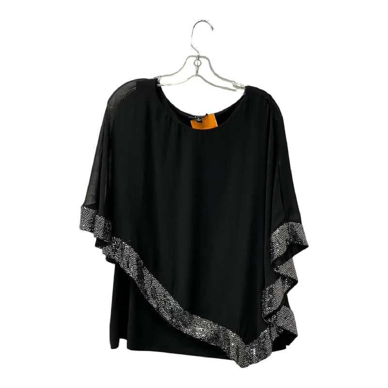 Top Ss By Msk In Black, Size:L Refined Men's Velvet