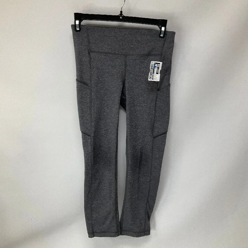Athletic Leggings Capris By Lululemon In Grey, Size: 6 Traditional Men's Wool
