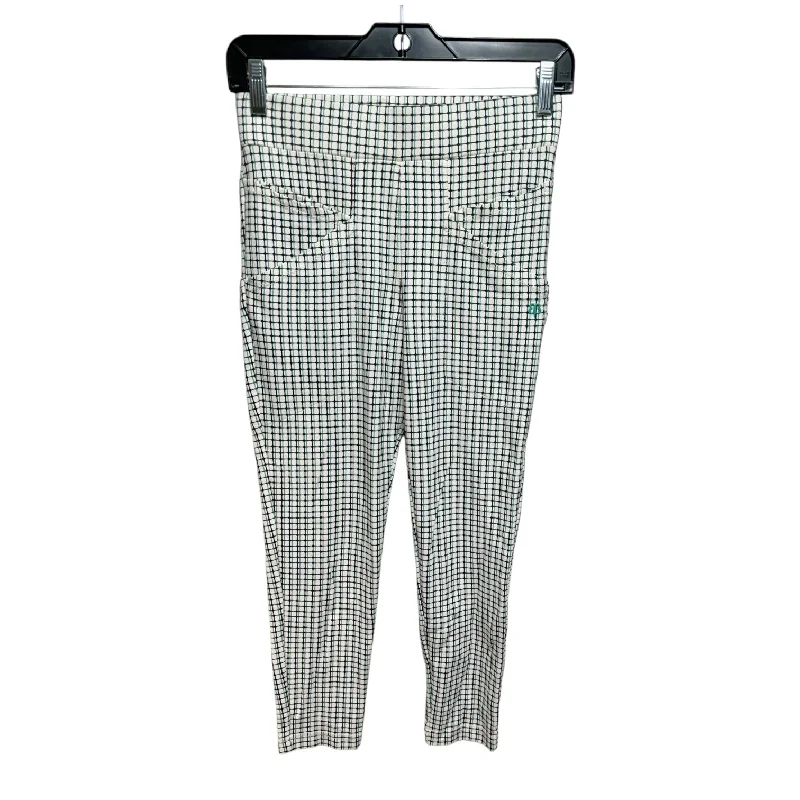 Athletic Leggings By Betabrand In Plaid Pattern, Size: Xs Cclassic Men's Tweed
