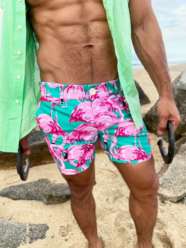 flamingos short Beach