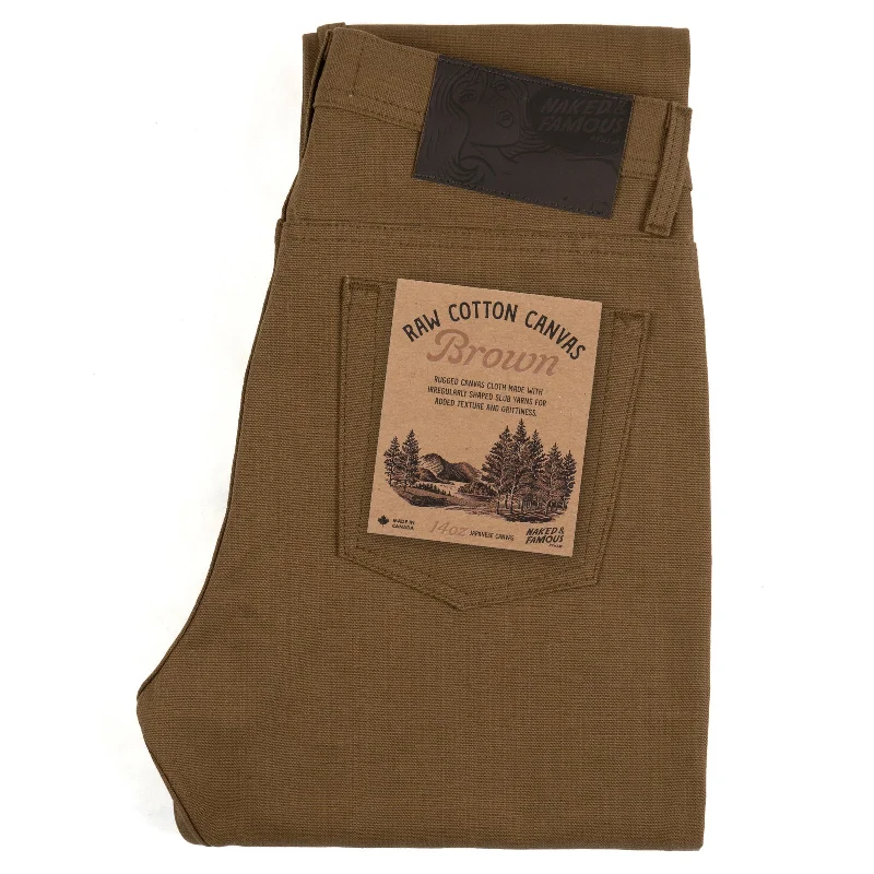 Weird Guy - Raw Cotton Canvas - Brown Tough Men's Military