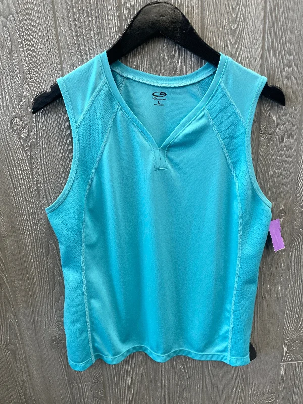 Athletic Tank Top By Champion In Blue, Size: L Minimalist Men's Casual 