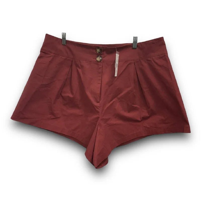 Shorts By Fashion To Figure In Red, Size: 1x Earthy Men's Hemp