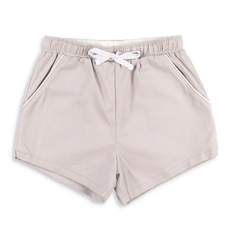 Boys Shrimp Shorts - Khaki Twill Hip Men's Retro